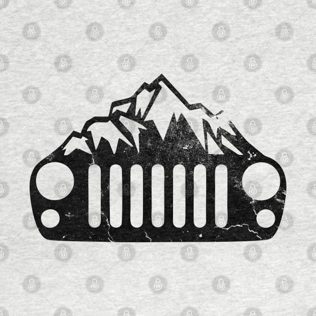 Jeep Grill Vintage by Geraldines